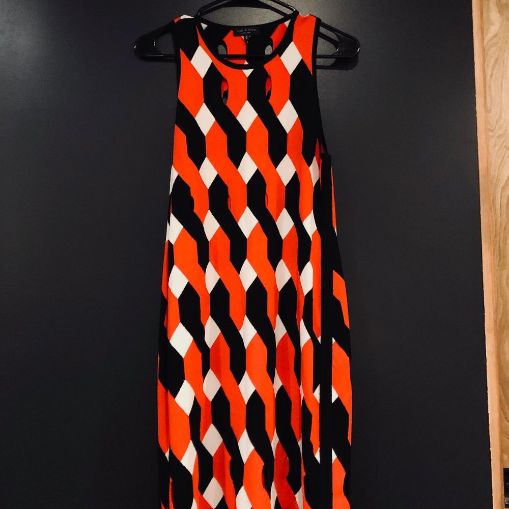 rag & bone "Olympia" Patchwork Cutout Dress